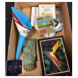 Decor, Trinkets, and Wooden Box Lot
