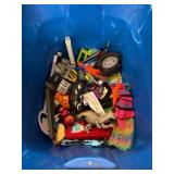 Large Plastic Bin Filled with Assorted Toys