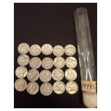 Roll of 1945-S Mercury Dimes