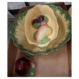 Italian Hand-Painted Ceramic Serving Set