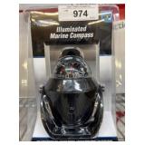 Illuminated Marine Compass in Packaging