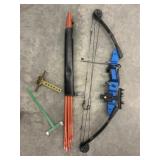Compound Bow With Arrows and Accessories