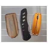 FOLDING KNIVES, SHARPENING STONE