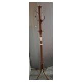 Metal Coat Rack with Bronze Finish, 66in Tall