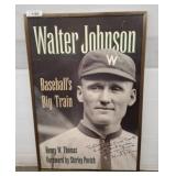 Walter Johnson Framed Baseball Poster