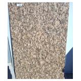 Polished Granite Slab with Tan and Black Patternin