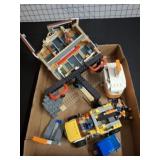 ASSORTED BUILDING BLOCKS, LEGO MARKED ON MOST