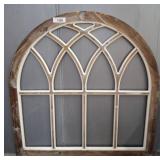 Arch-Style Wooden Window Frame, 35in Wide W3