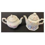 Two Japanese Fine China Teapots