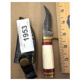 Handcrafted Fixed-Blade Knife with Brass Guard