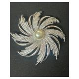 Sarah Coventry Silver-Tone Spiral Brooch