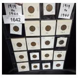 18 WHEAT PENNIES ASSORTED DATES