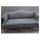 Ethan Allen 80-Inch Striped Upholstered Sofa
