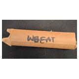 Paper-Wrapped Roll of Wheat Pennies