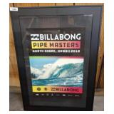 Framed 2018 Billabong Pipe Masters Poster
