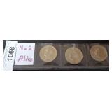 3 PC ALL DIFFERENT DATE EISENHOWER DOLLARS