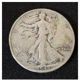 1942 WALKING LIBERTY SILVER HALF DOLLAR