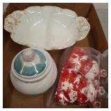 Dish, Sugar Jar, and Frog Shakers Set