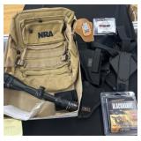 Tactical Gear Lot with Backpack and Scope