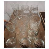 Glassware Including Etched And Printed