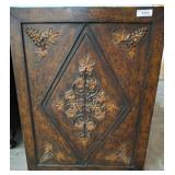 Embossed Metal Panel with Grape and Leaf Motif