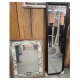 Framed Mirrors with Wood and Decorative Accents