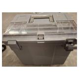 Plastic File Storage Box With Hanging Folders