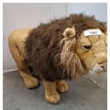 Plush Lion Toy with Realistic Mane and Golden Fur