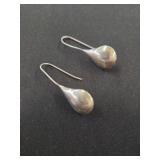 .925 Sterling Silver Teardrop Dangle Earrings