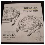 Invicta Pro Diver Wall Clock with Comic Design