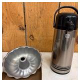 Stainless Airpot and Aluminum Bundt Pan Set