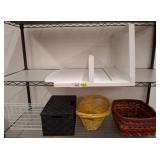 Storage Bins and Display Stand Lot