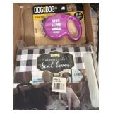 Dog Leash and Hammock Seat Cover Set
