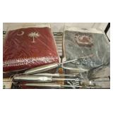 Two Blankets and Jenn-Air Grilling Tools