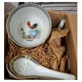 Chinese Porcelain Tea Set, Hand-Painted Decor