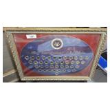 FRAMED US PRESIDENTIAL DOLLAR SET