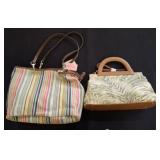 VINTAGE CAROLEE CANVAS STRAP & DUCKHEAD TOTE