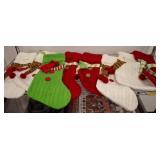 8 Knit Christmas Stockings