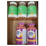 FIVE Bottles of Dietary Supplements and Relief Che