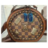 Luymmaider Checker Pattern Crossbody Bag