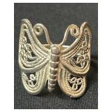Sterling Silver (.925) Butterfly Design Ring