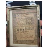 1773 Fifteen Shillings Colonial Currency Note