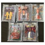 5 Wild Card Decades Trading Cards