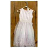 Pink Sleeveless Dress with Lace Overlay