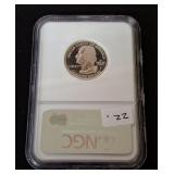 GRADED 2000 SD NEW HAMPSHIRE STATE QUARTER