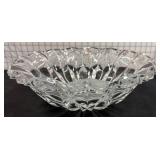 Cut Glass Bowl with Starburst Design