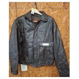 Joshua Ross Medium Black Leather Jacket