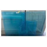 Blue plexi Glass Panels with Circular Perforation