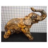 Hand-Painted Ceramic Elephant Figurine