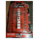 Craftsman 24-Piece Gunmetal Chrome Ratchet Set